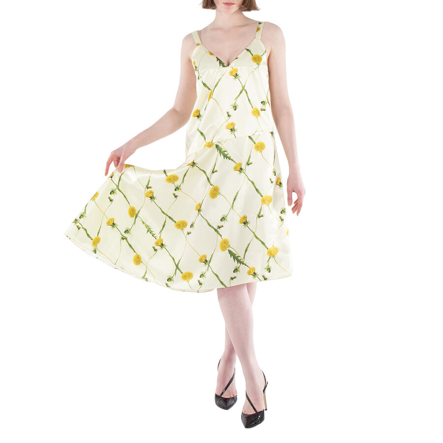 Burberry Floral Print Spaghetti Strap Minidress - 2