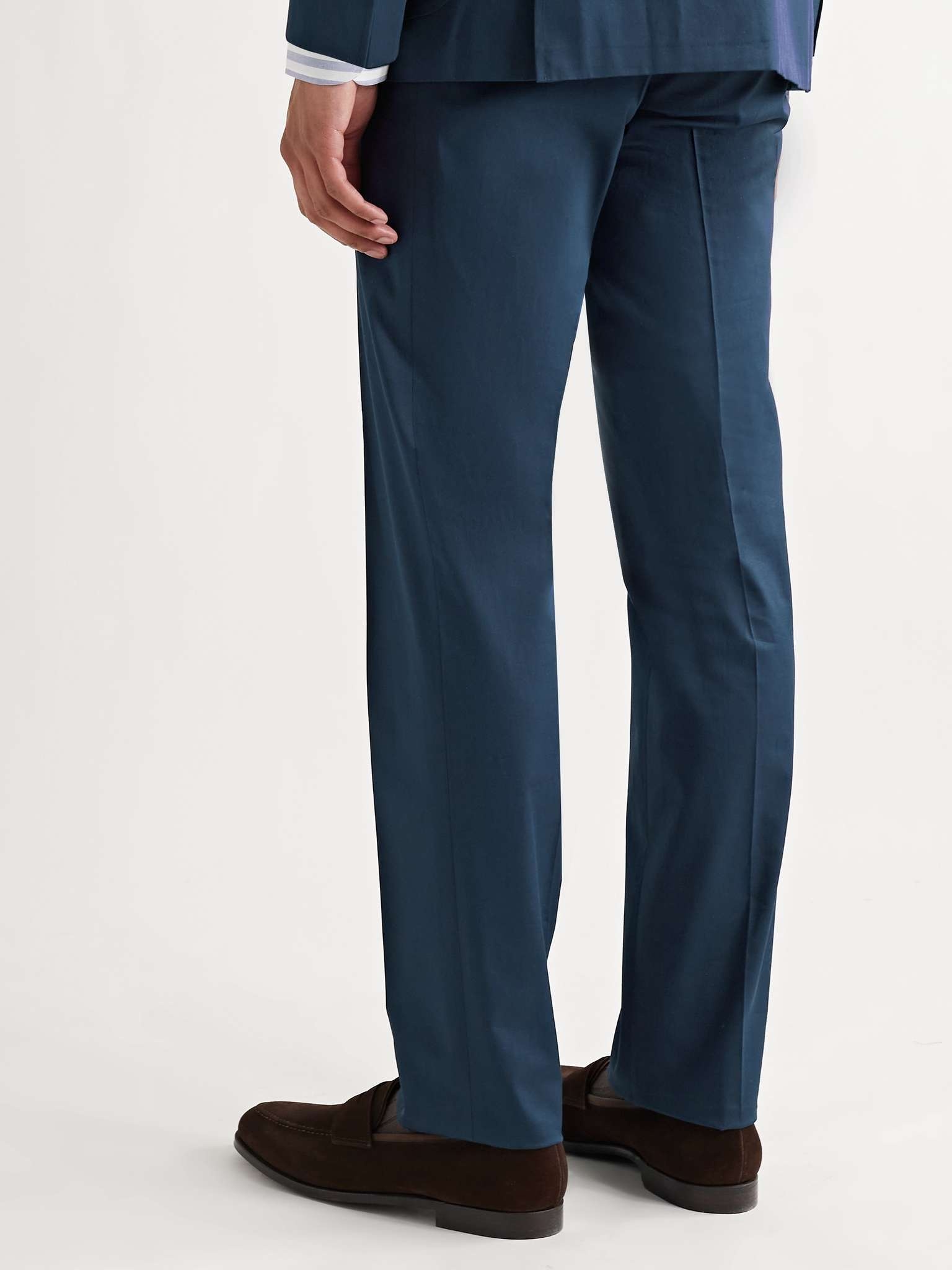 Kei Slim-Fit Tapered Stretch-Cotton Twill Suit Trousers - 4