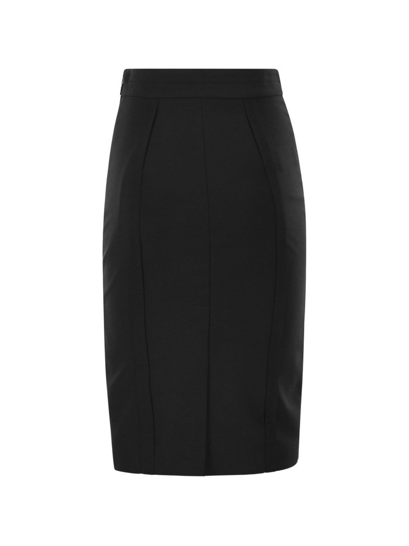 ELISABETTA FRANCHI logo-detail midi skirt outlook