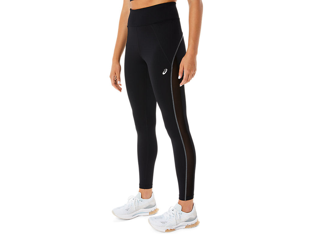 (WMNS) ASICS Mesh Panel Training Leggings 'Black' 2032C711-001 - 3