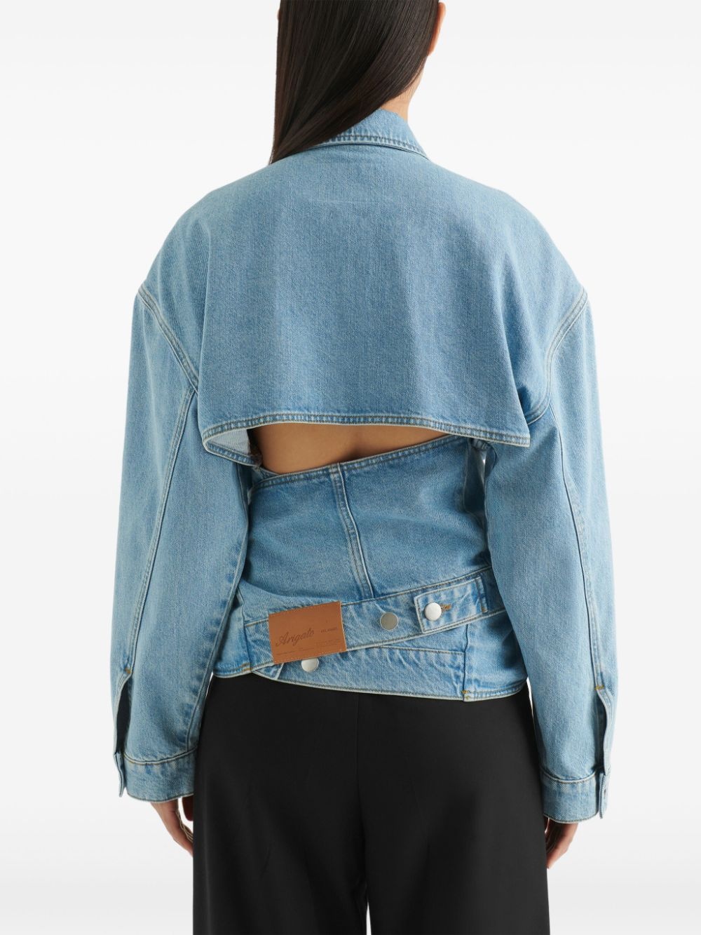 waist front-tie jacket - 5