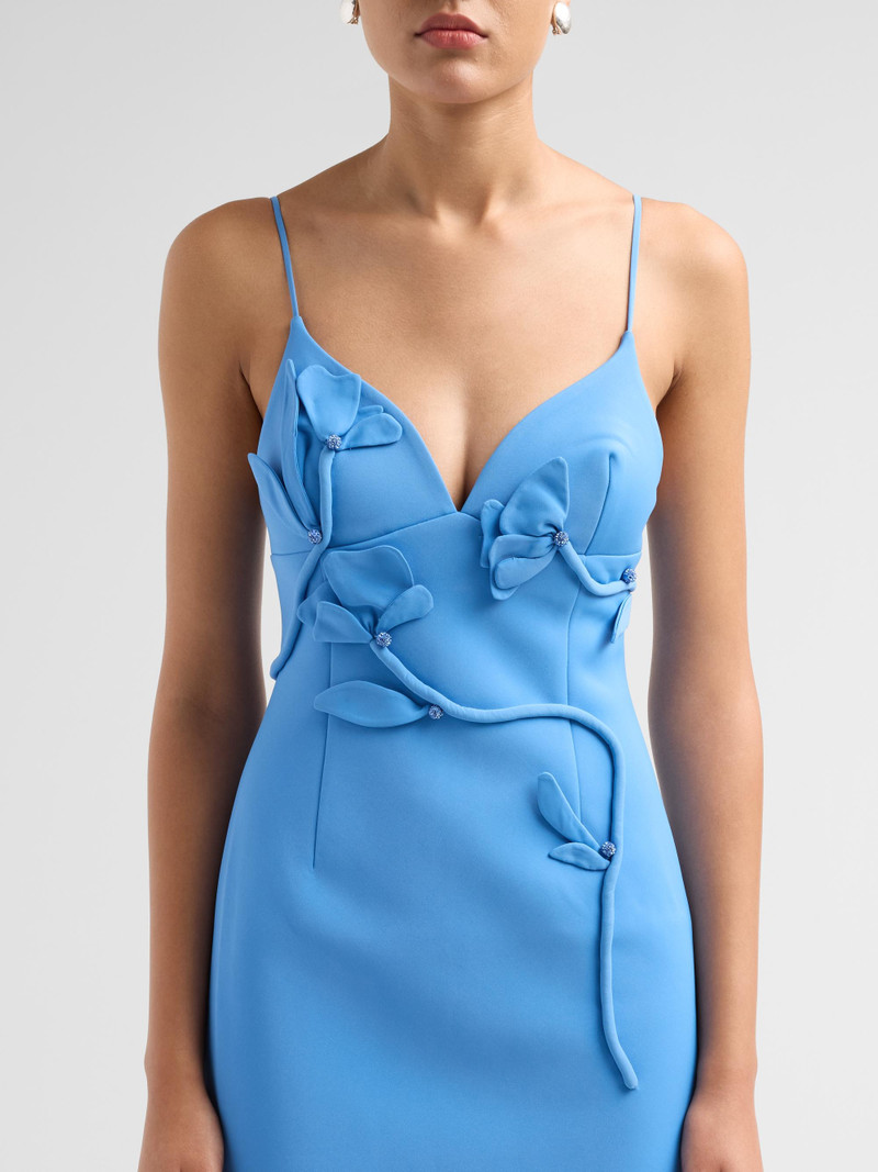 Women's Northwick Floral Applique Midi Dress - Blue 5