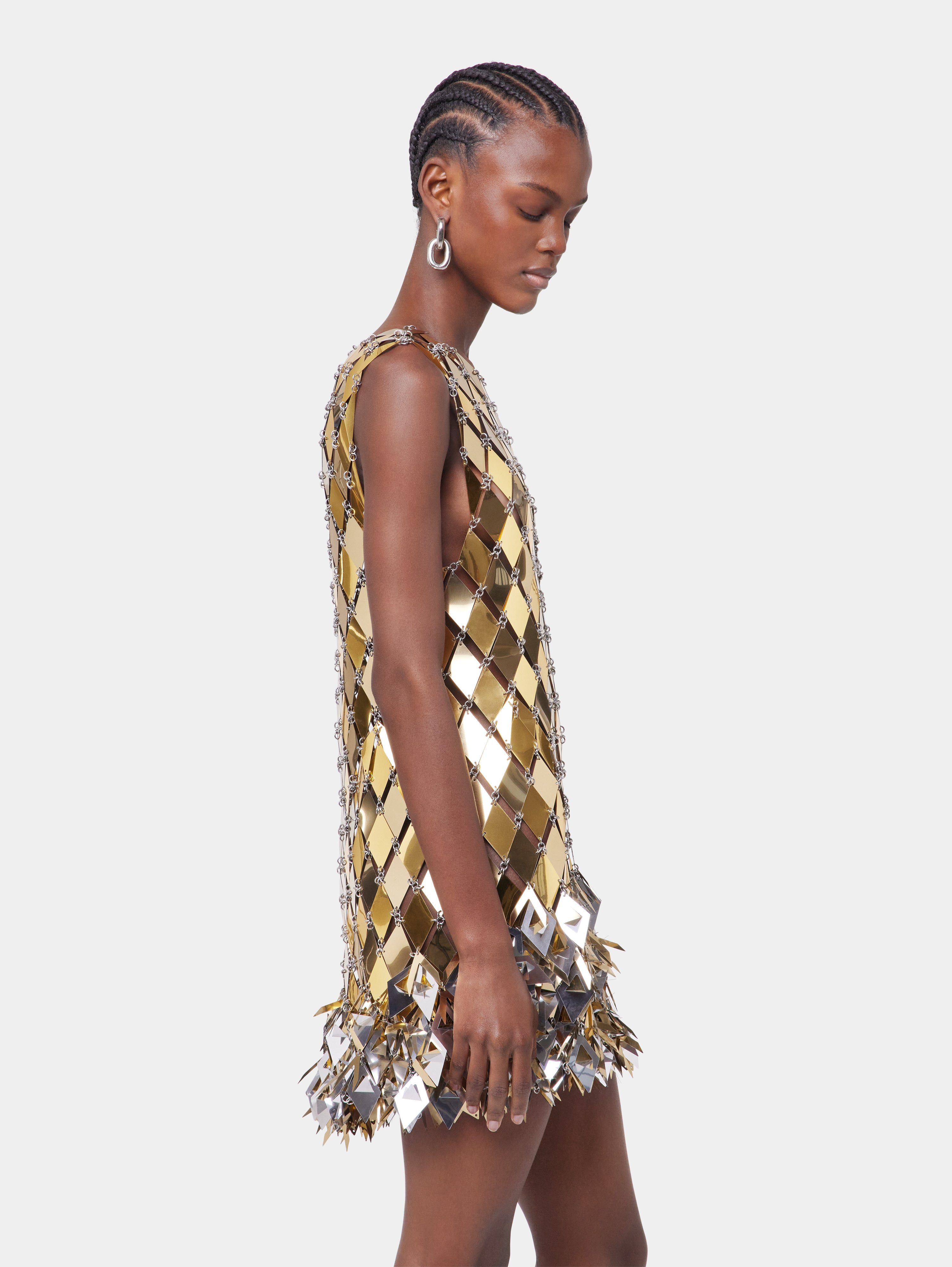 GOLD SHORT DRESS IN ASSEMBLY - 6