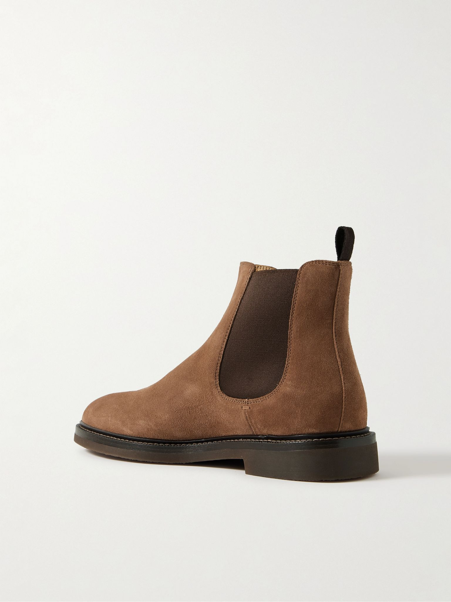 Suede Chelsea Boots Brown - 4