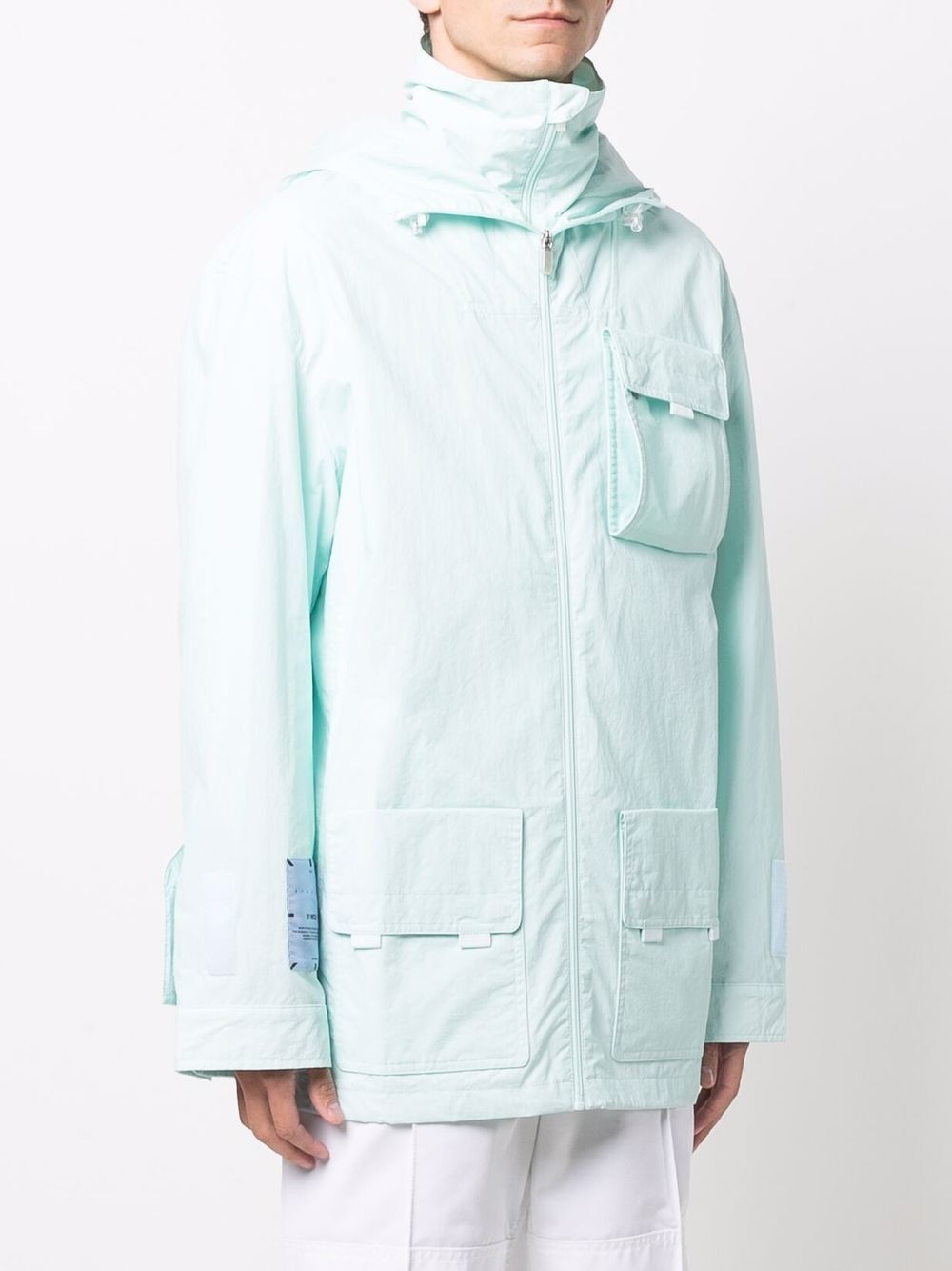 multi-pocket hooded jacket - 3