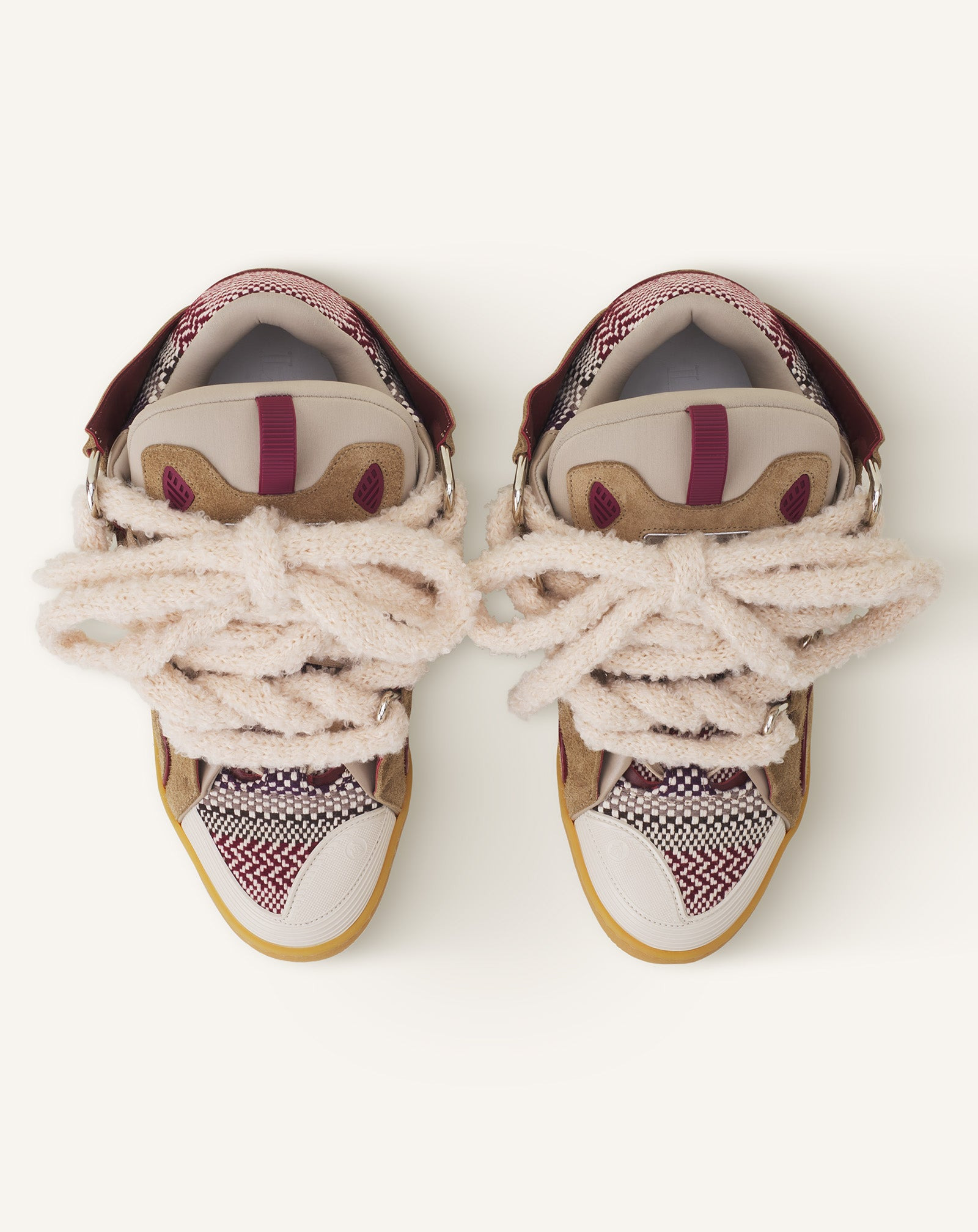 CURB SUEDE SNEAKERS WITH MESH LACES - 4