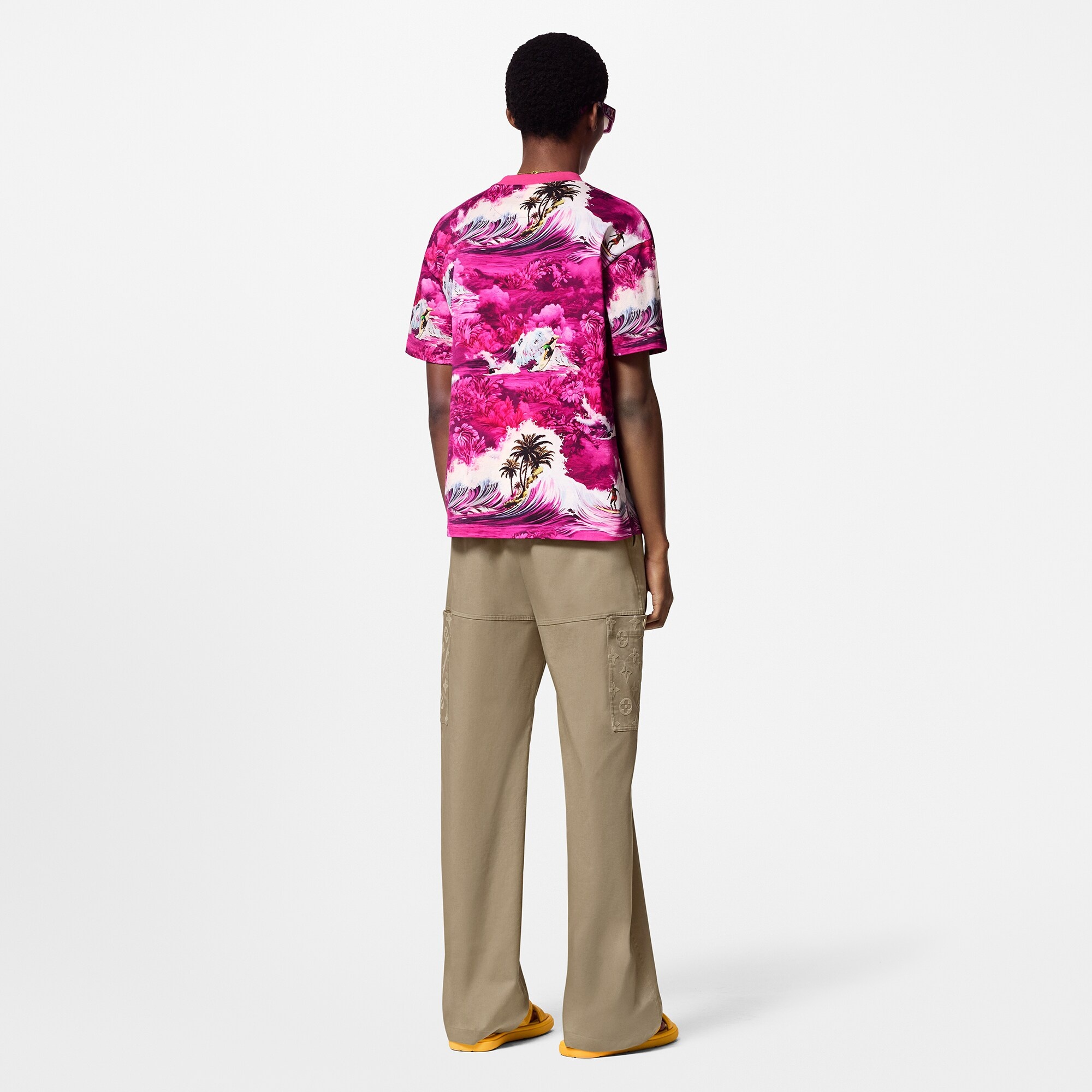 Printed Short-Sleeved Cotton T-Shirt - 3