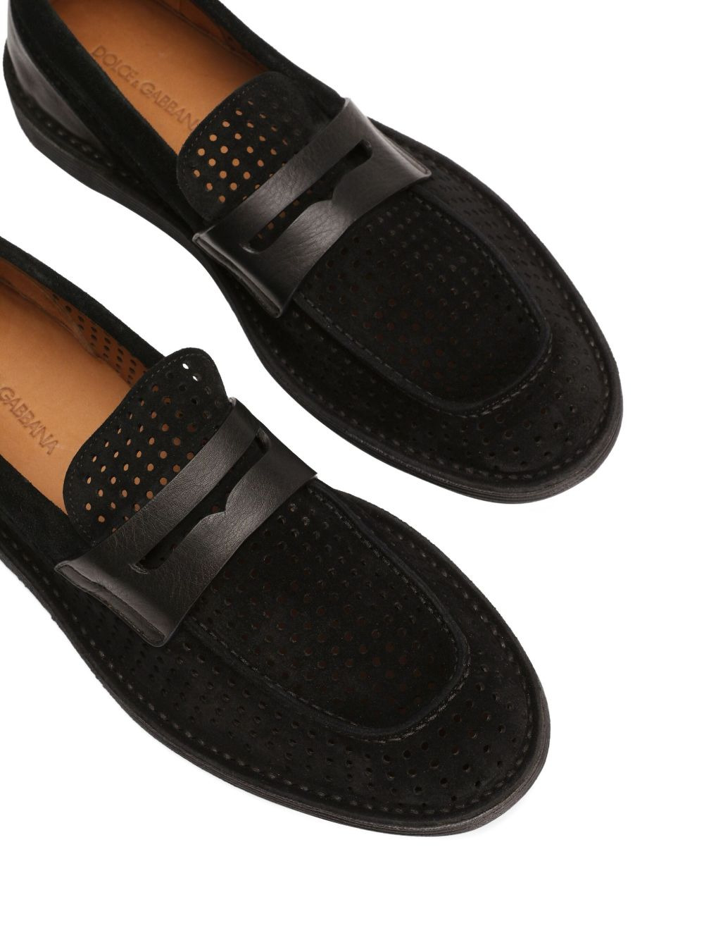 perforated loafers - 4