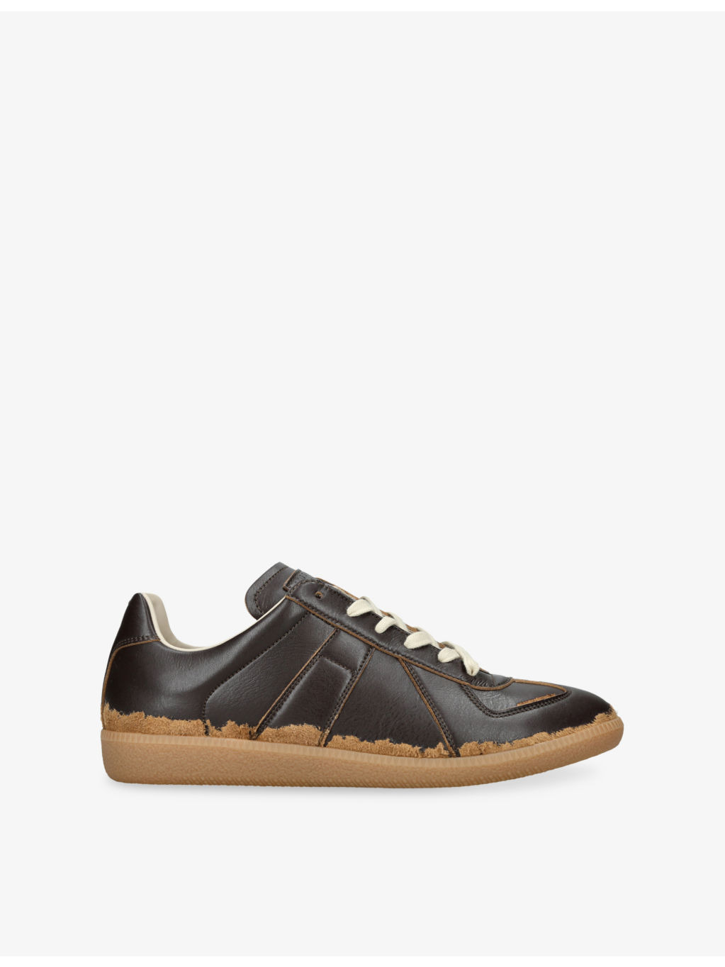Replica Leather Low-Top Trainers - 1