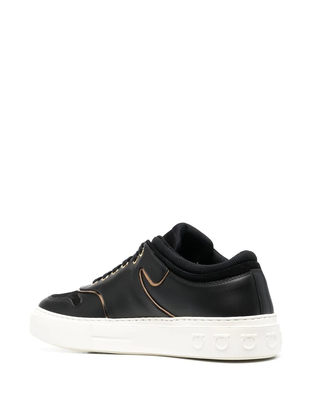 Borg logo low-top sneakers - 3