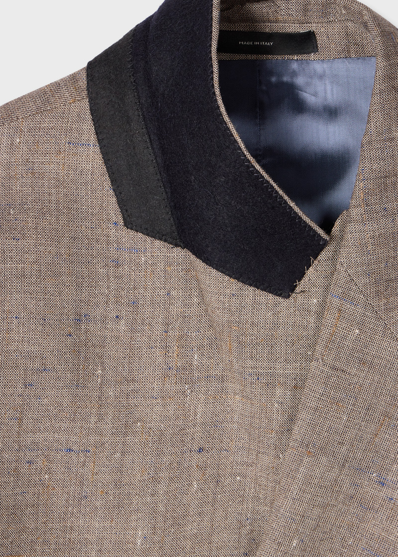 Paul Smith Brown Flecked Wool-Viscose Double-Breasted Suit outlook