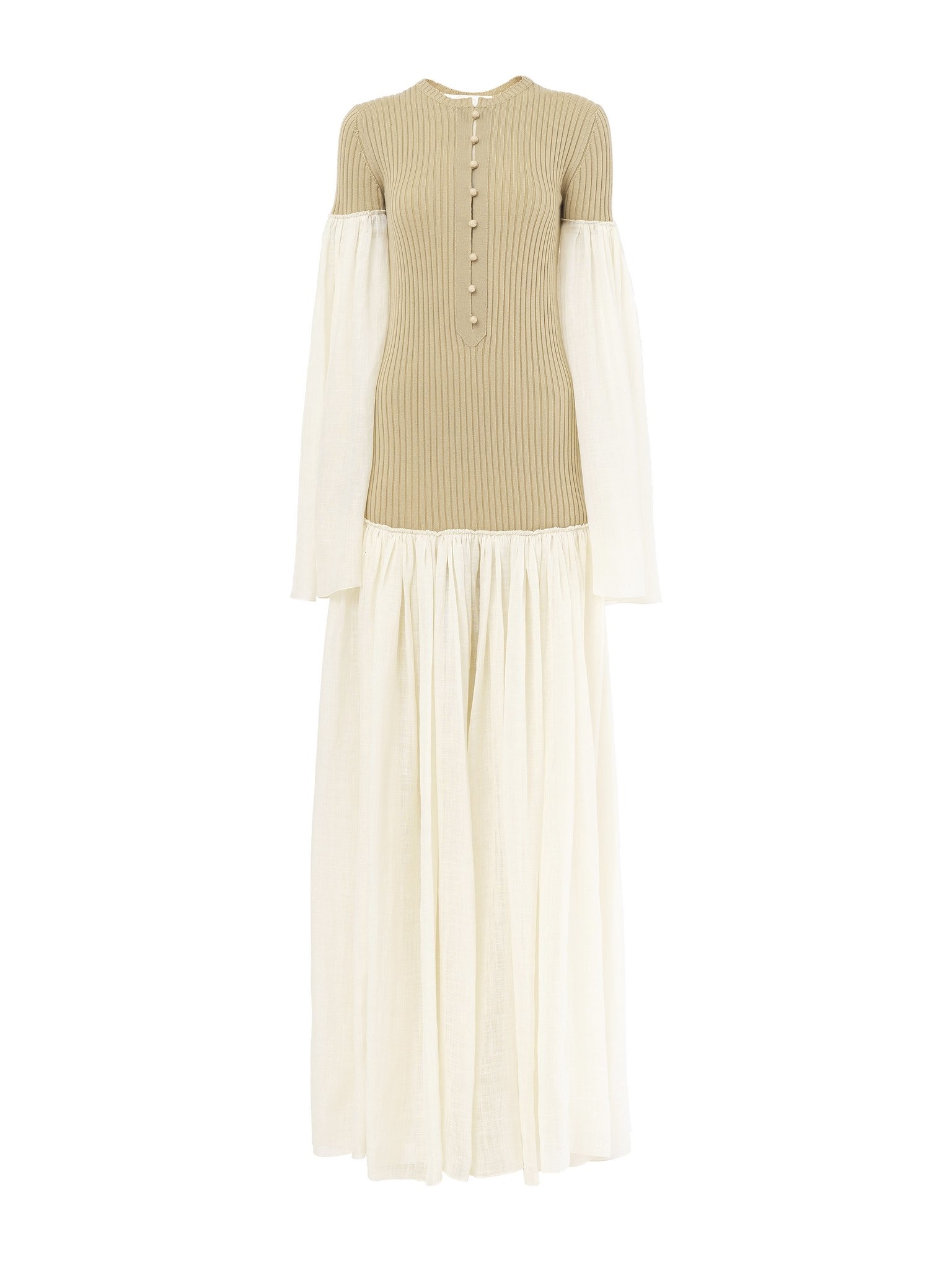 GATHERED LONG DRESS - 1