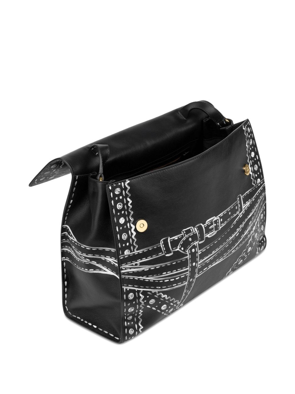 chalk-print shoulder bag - 3