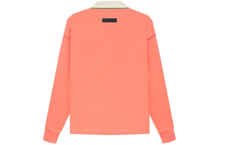 Fear of God Essentials FW22 1977 Henley Rugby Polo 'Coral' FOG-FW22-076 - 2