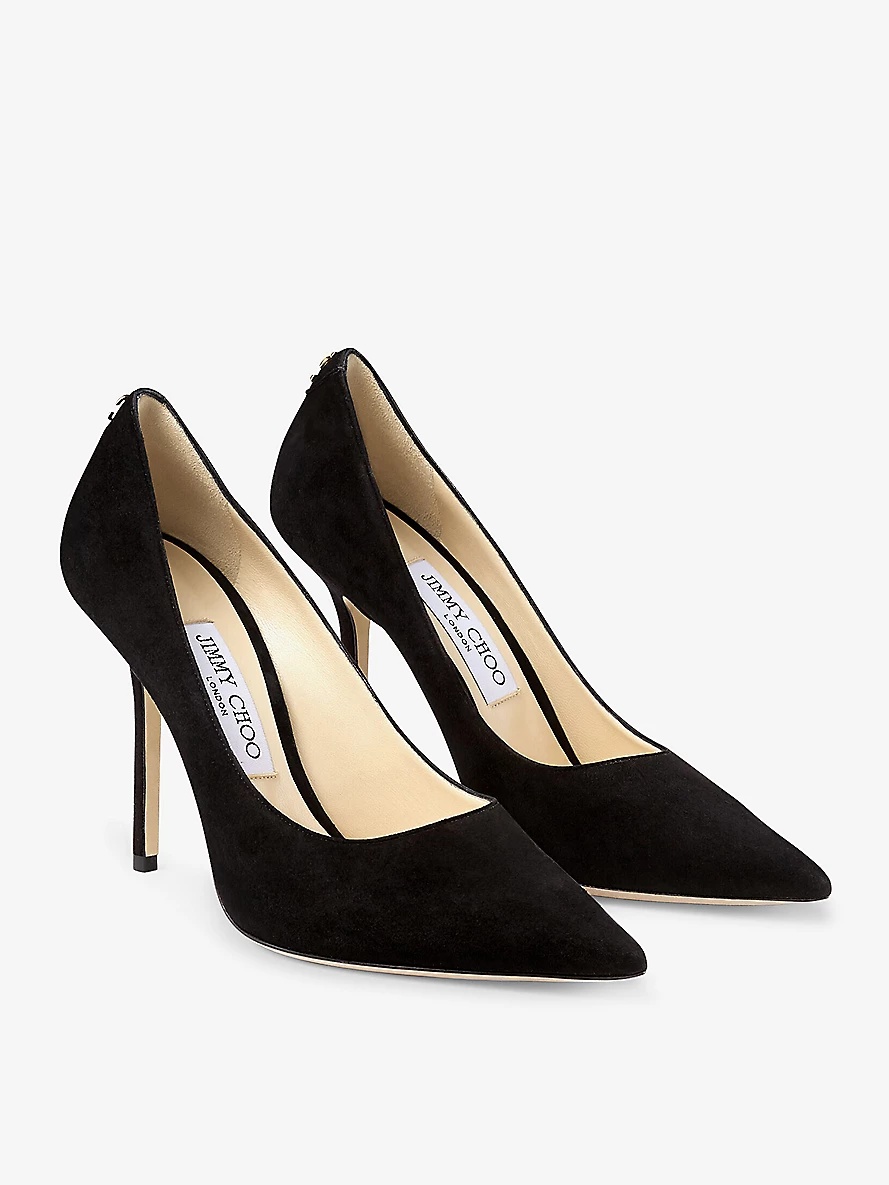 Love 100 pointed-toe suede courts - 4