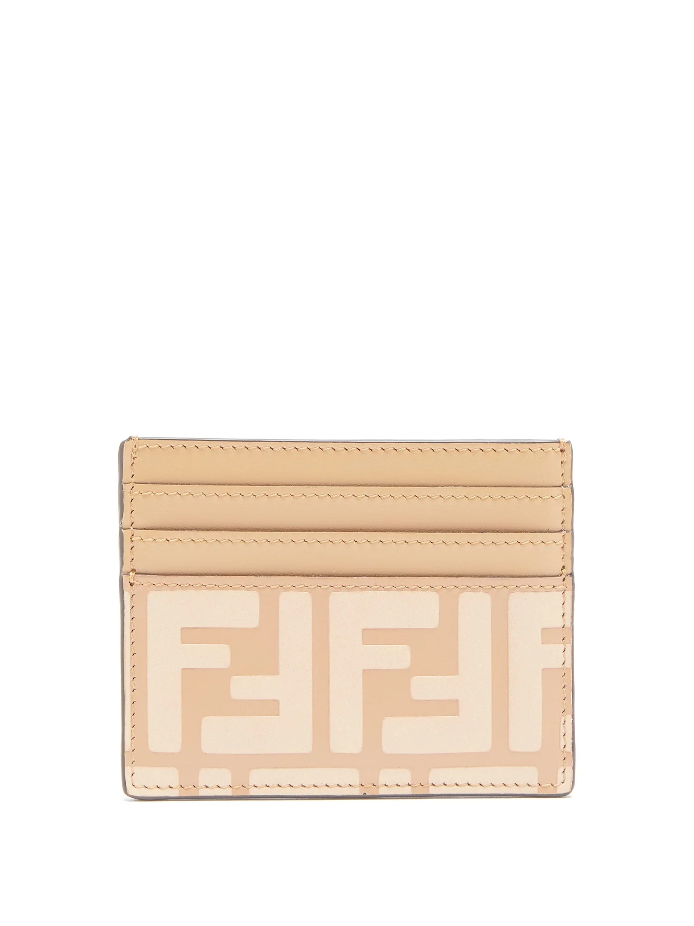 F is Fendi embossed-leather cardholder - 1