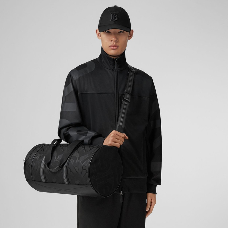 Burberry Medium Monogram Jacquard Barrel Bag outlook