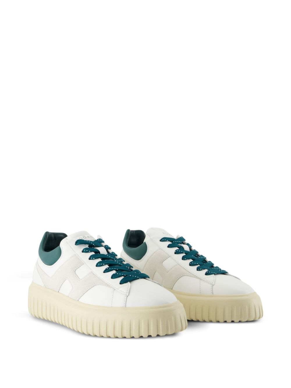 H-Stripes leather platform low-top sneakers - 2