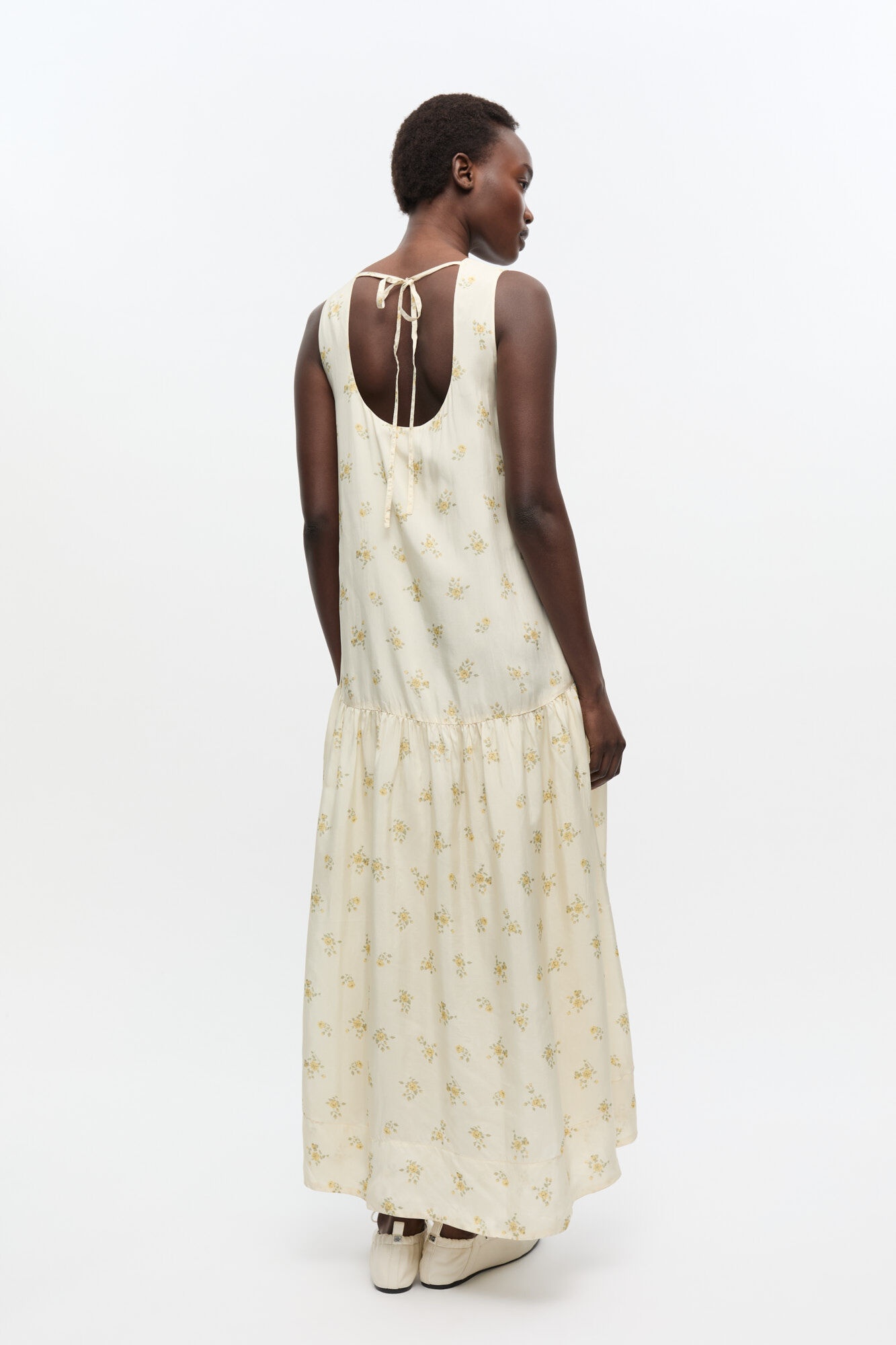 OFF-WHITE FLORAL DRESS - 3