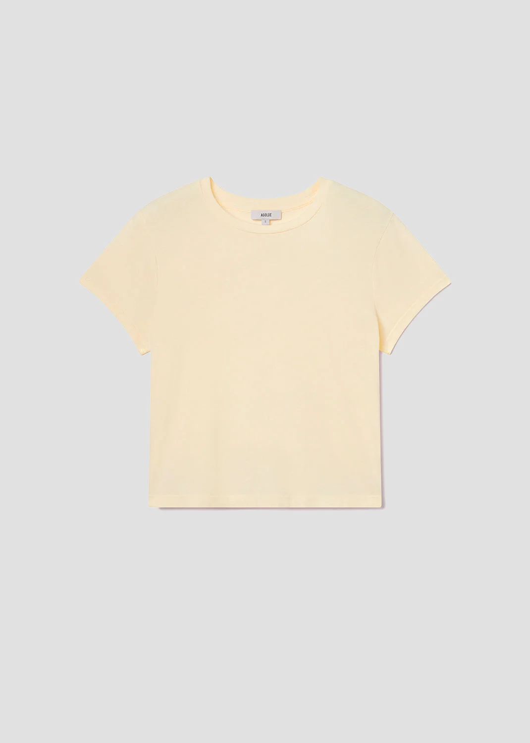 ADINE SHRUNKEN TEE IN LEMON DROP - 1