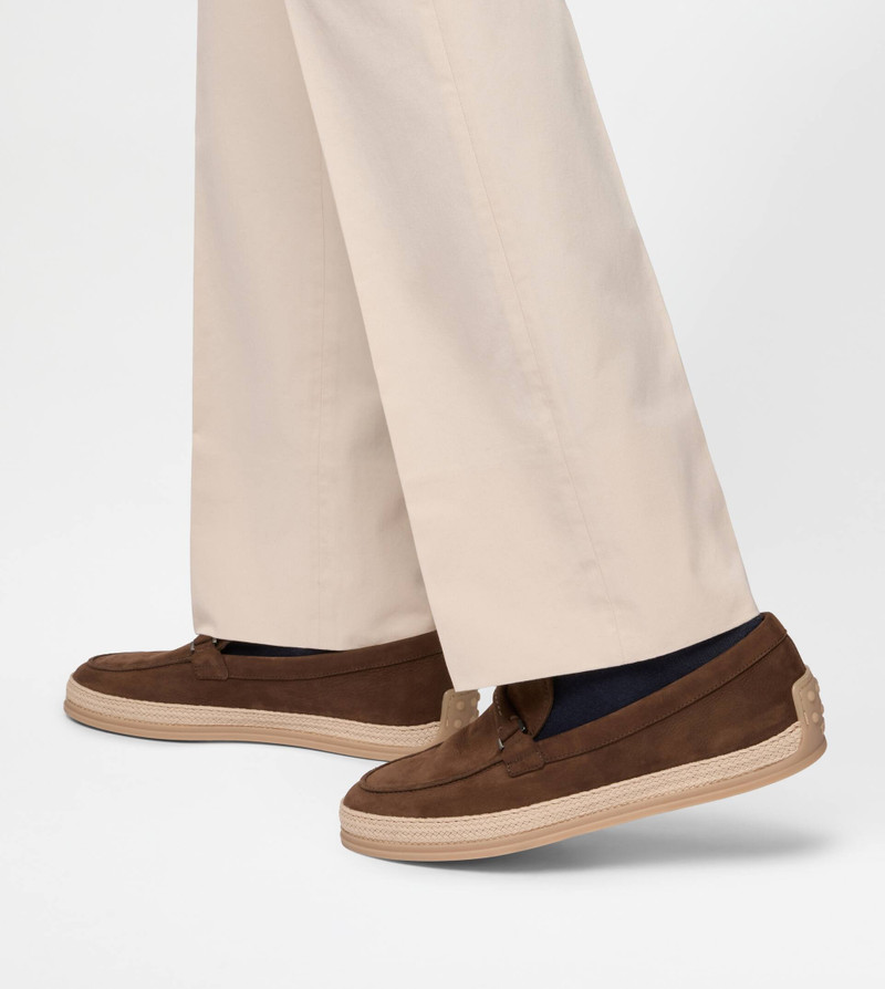 LOAFERS IN NUBUCK - BROWN 7