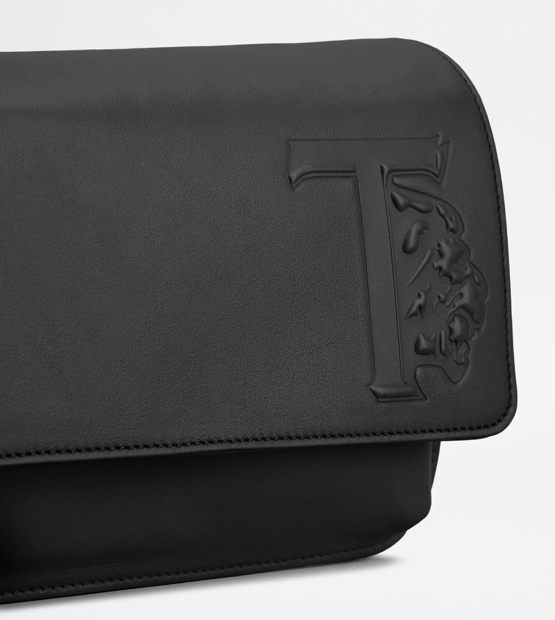 TOD'S CROSSBODY BAG IN LEATHER SMALL - BLACK 4
