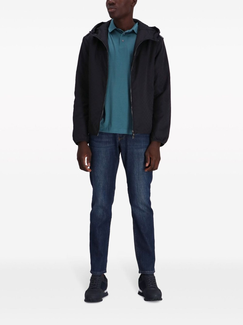 EMPORIO ARMANI washed slim-cut jeans outlook