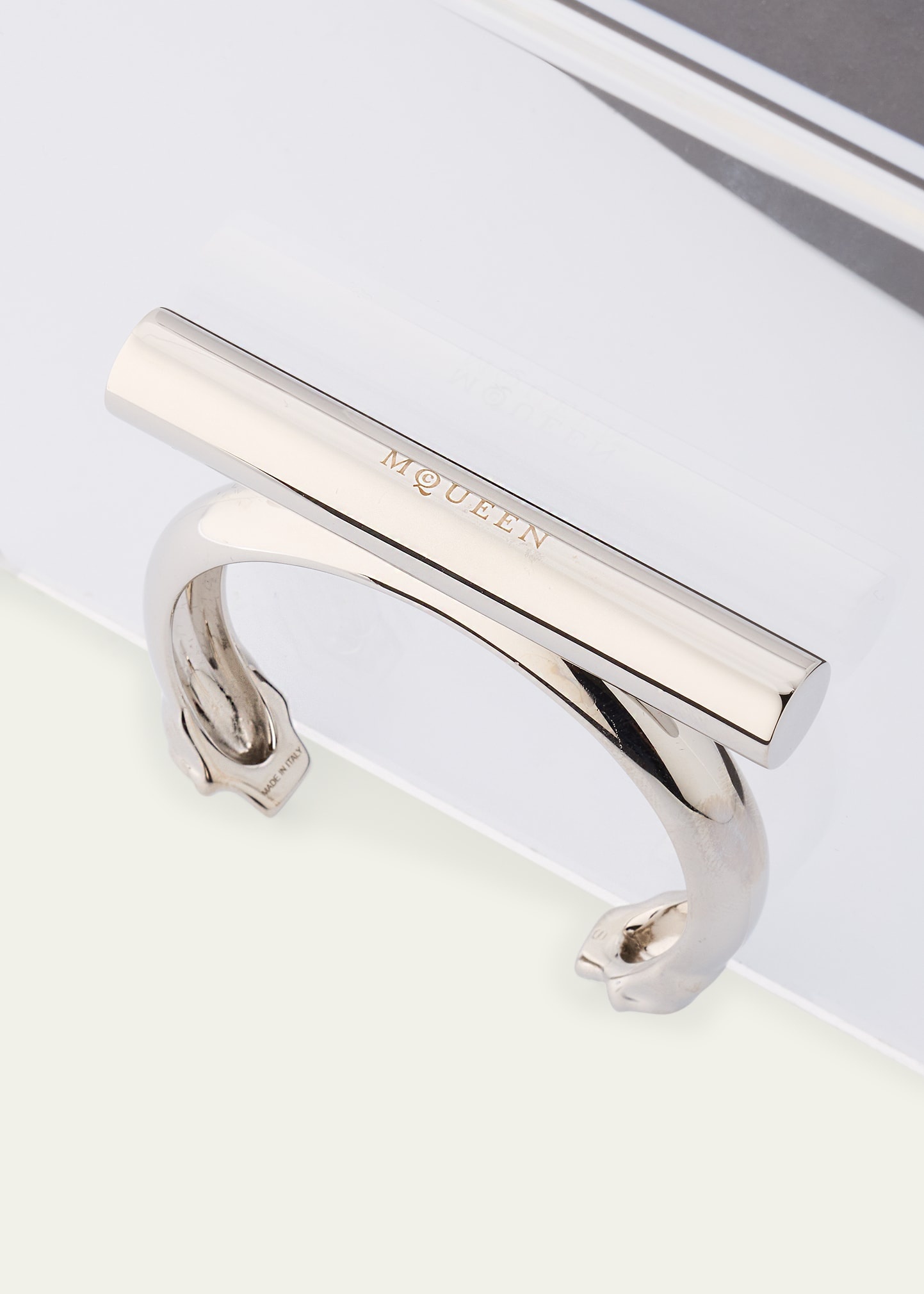 Sculptural Logo Cuff Bracelet - 3