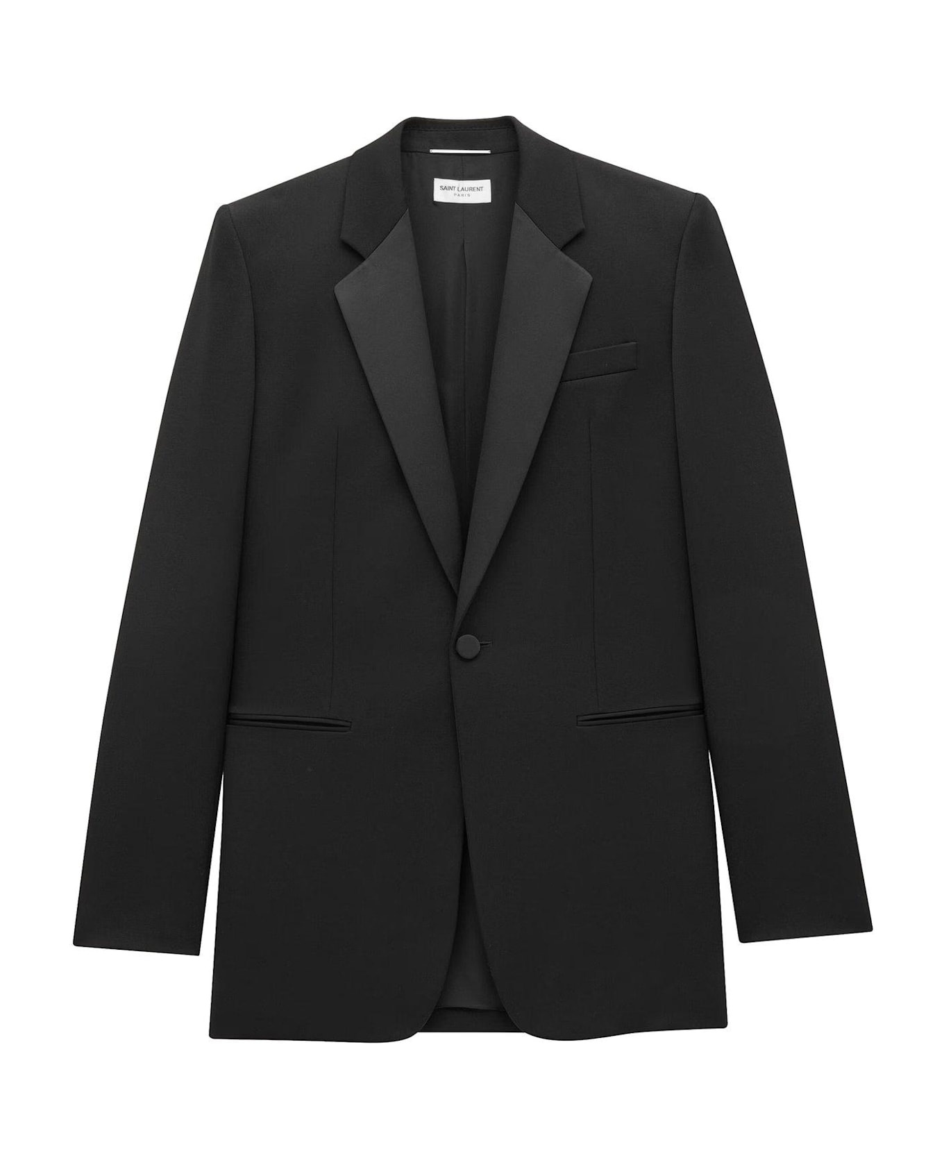 Classic Long-sleeve Tuxedo Blazer - 1