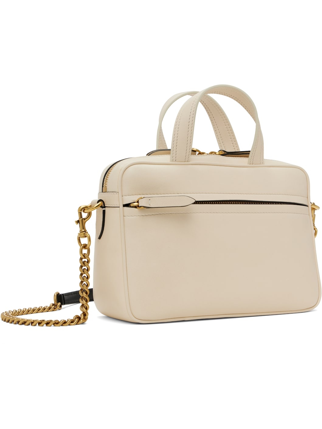 Off-White & Black Viva Superstar Nappa Leather Bag - 3