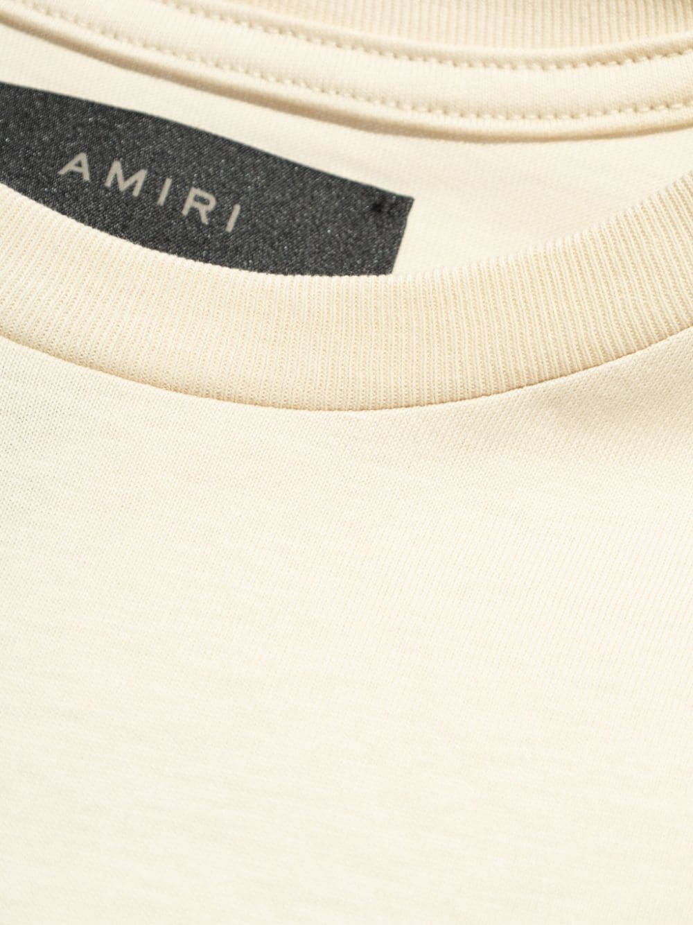 embroidered logo cotton crop top - 5