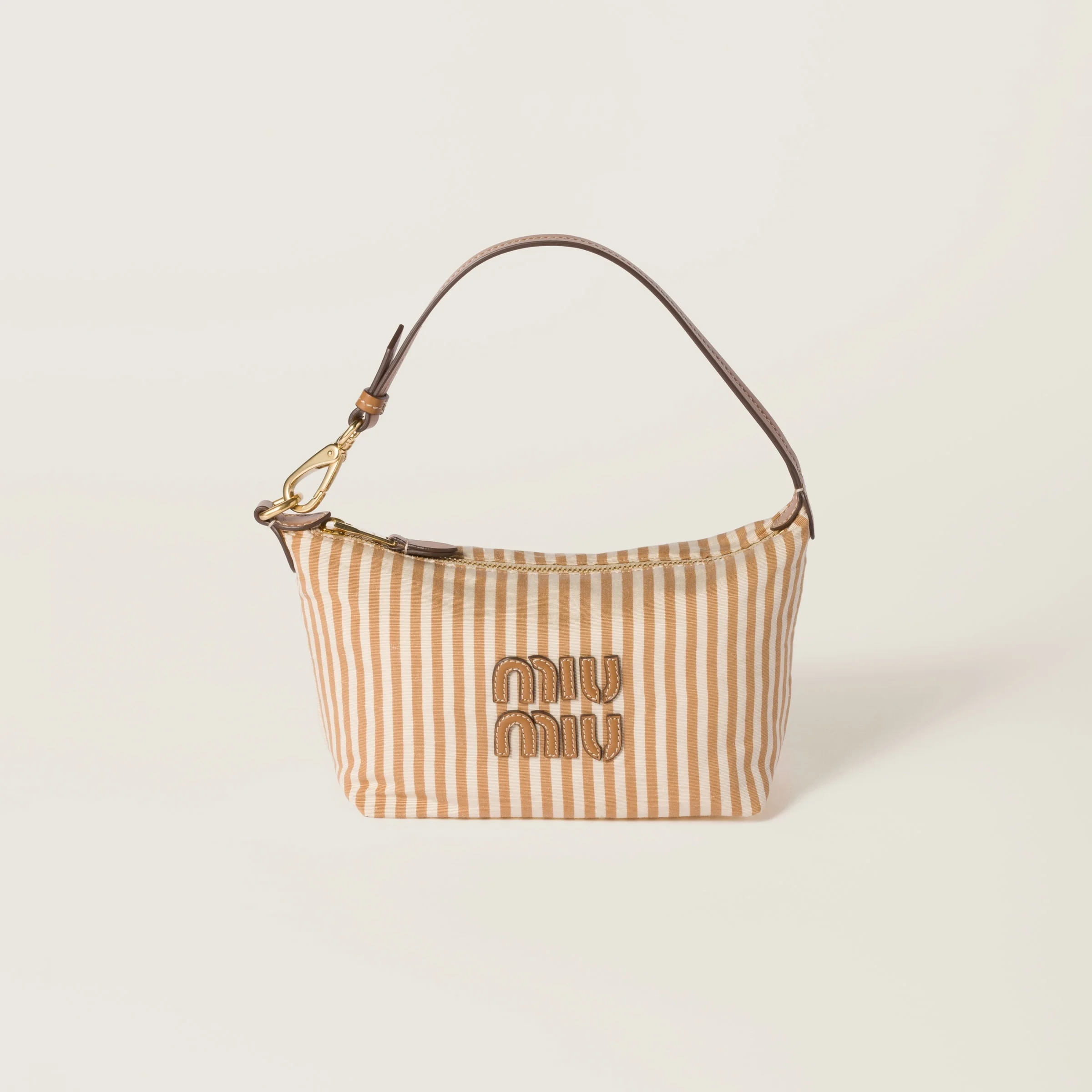 Jacquard fabric pouch with logo - 1