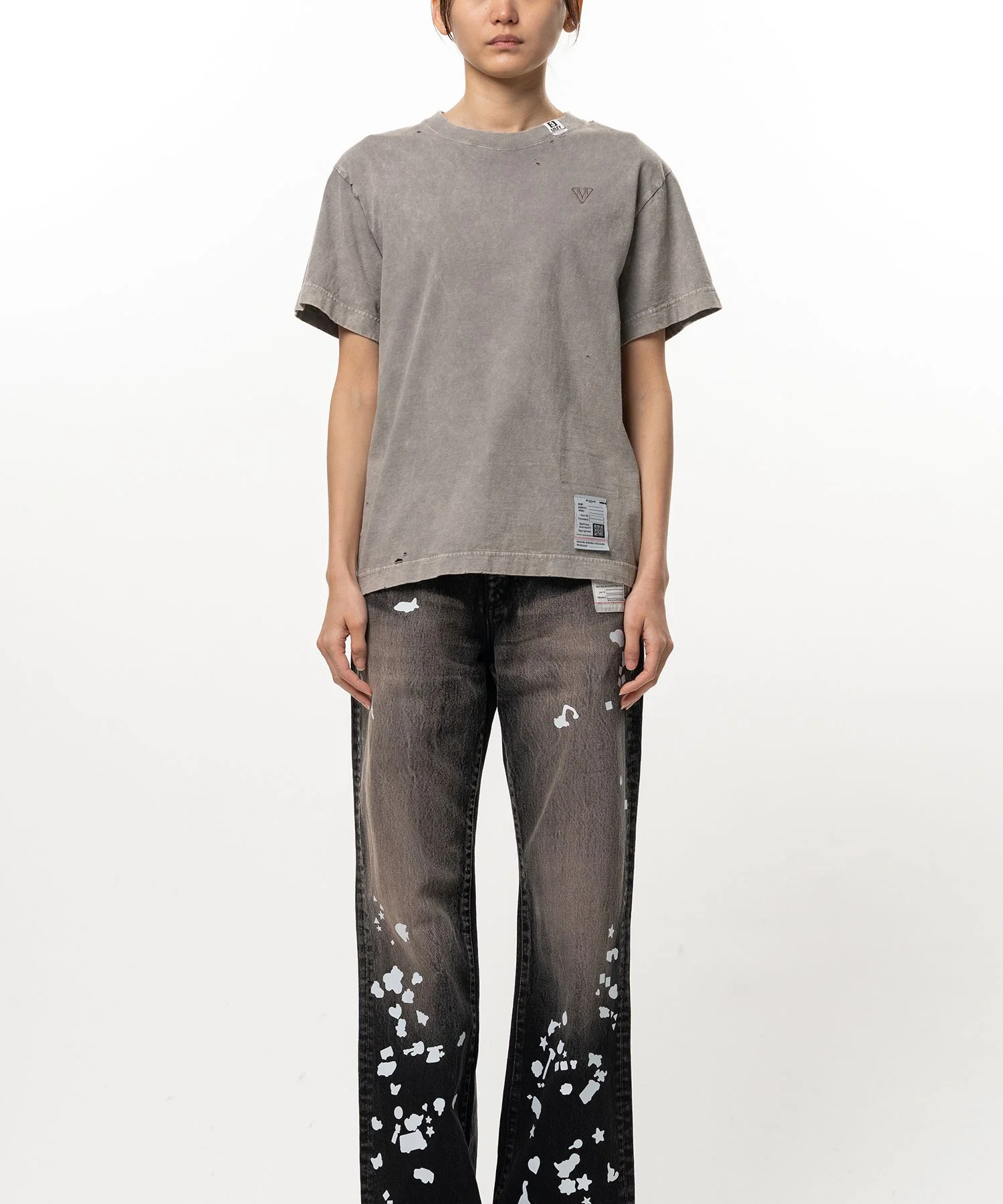 Bleached T-shirt - 1