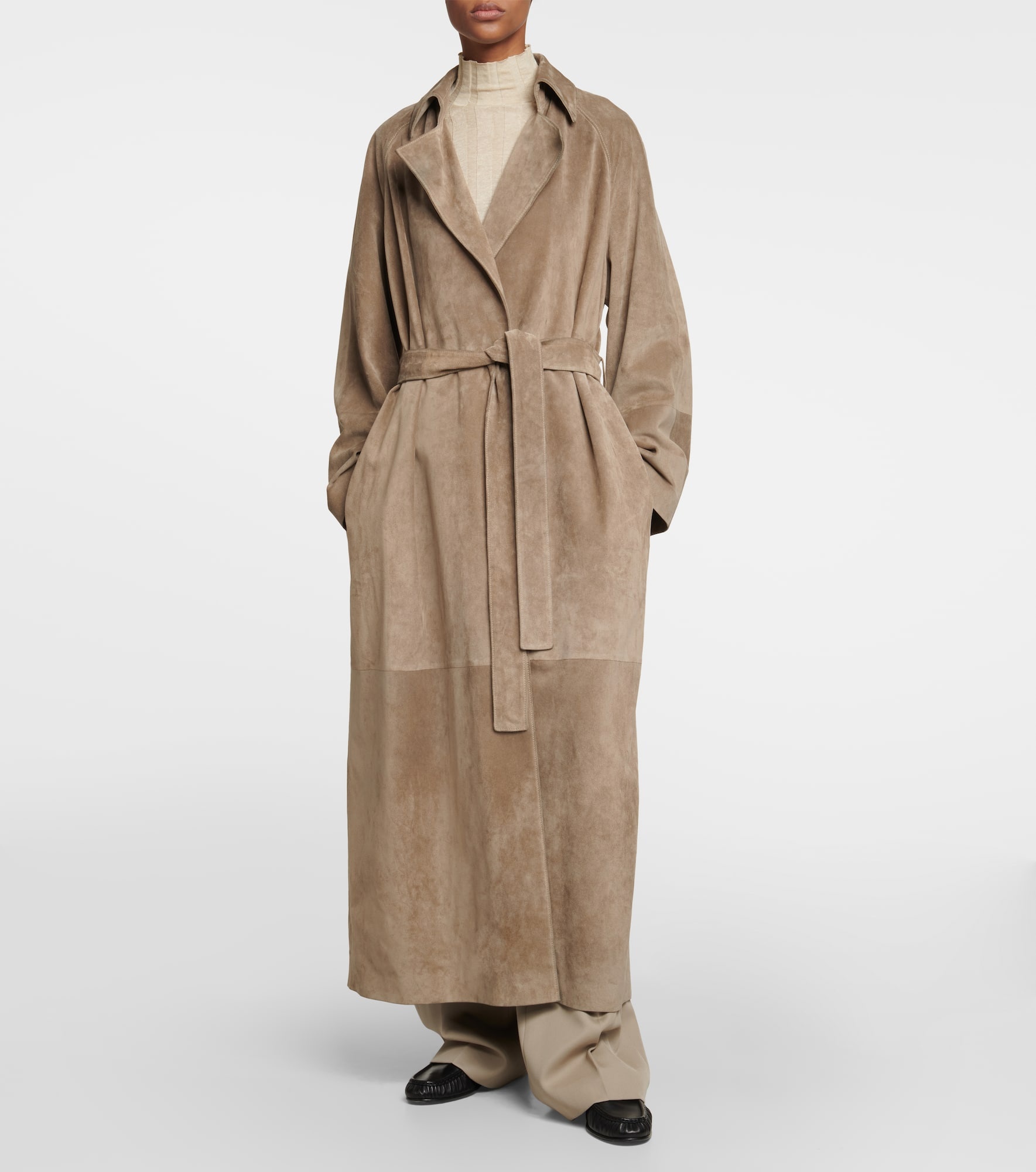 Poseidone suede coat - 2