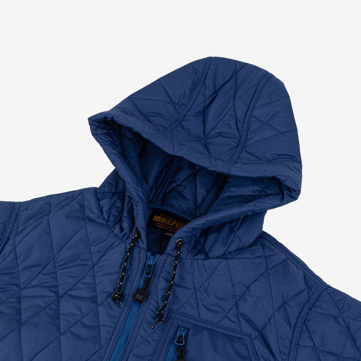 IHJ-100-BLU Quilted Light Parka - Blue - 6