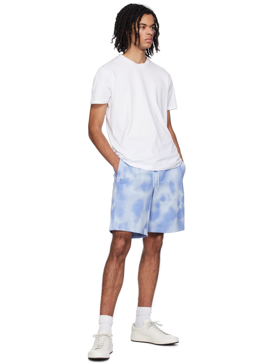 Blue Relaxed-Fit Shorts - 4
