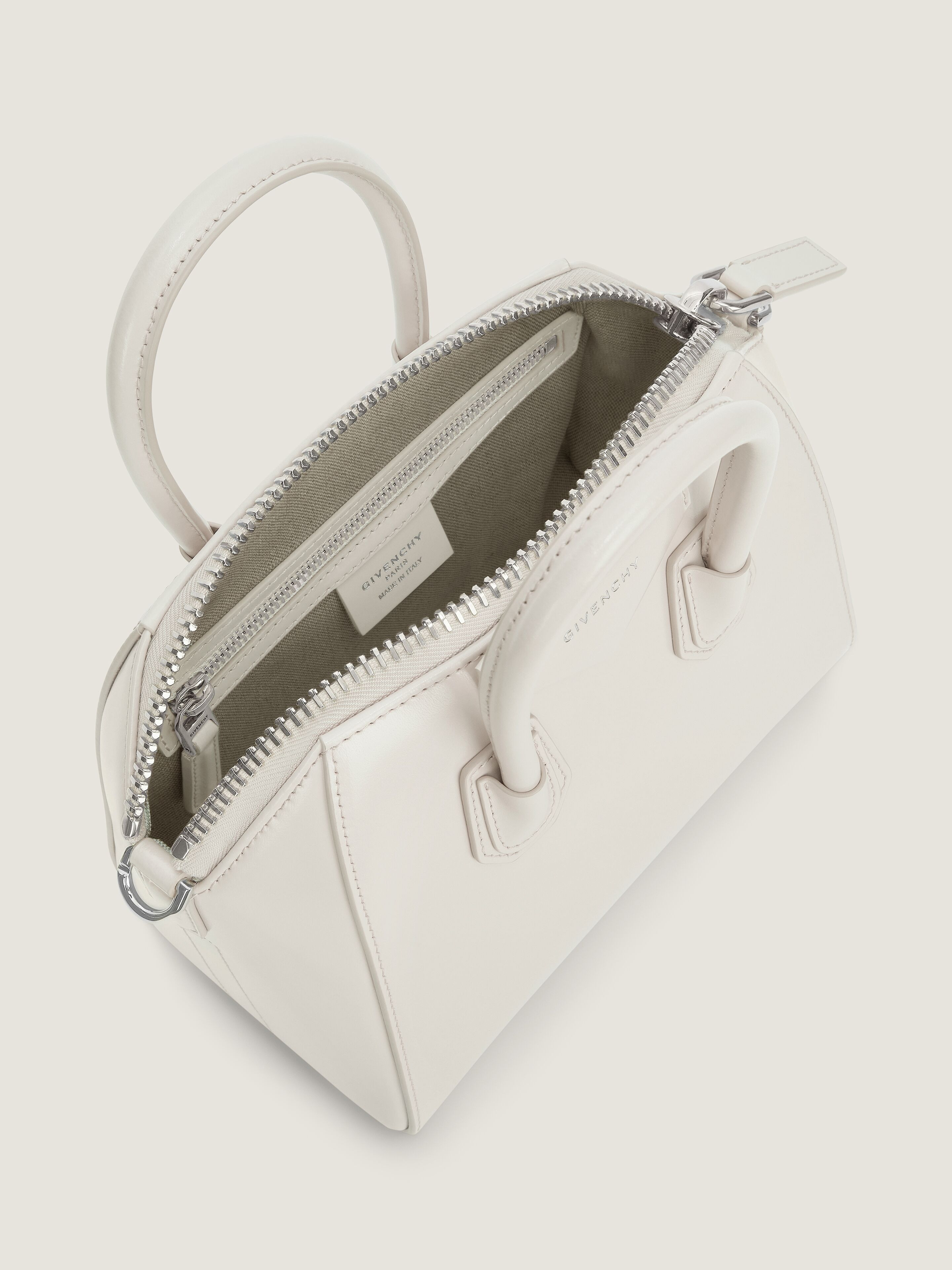 MINI ANTIGONA BAG IN BOX LEATHER - 5