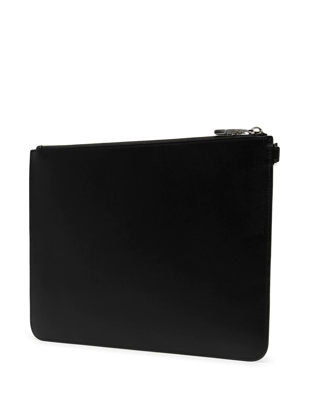 logo-print leather wallet - 3