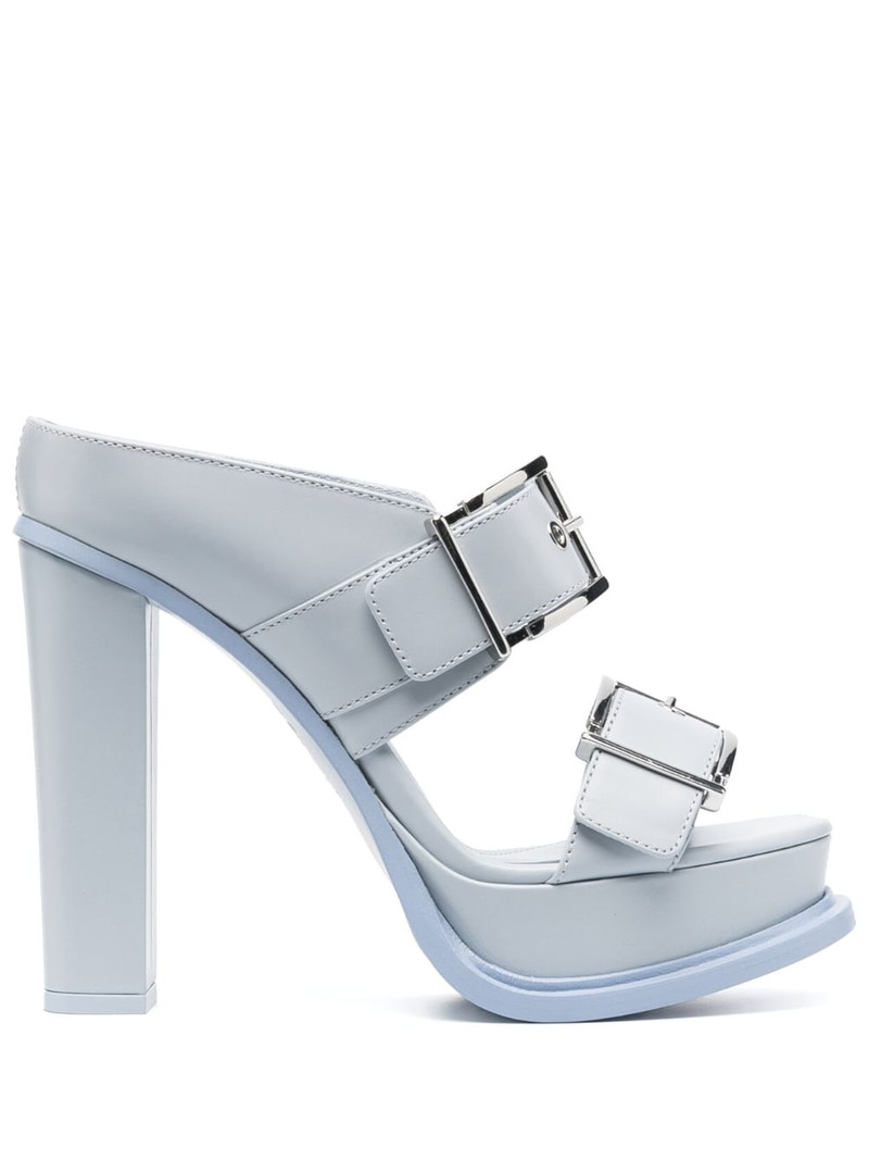 120mm leather platform mules 1