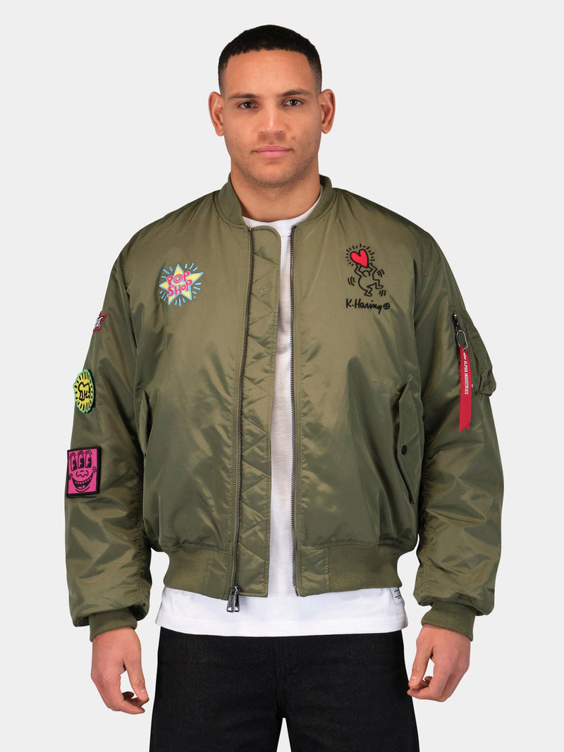 KEITH HARING X ALPHA MA-1 ALL REVERSIBLE 3