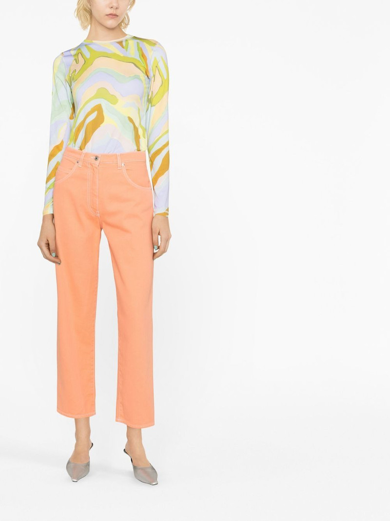 MSGM cropped straight-leg jeans outlook