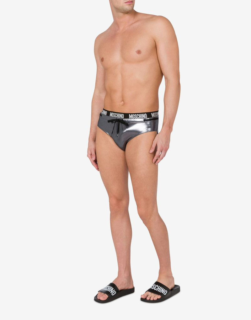 Moschino SWIM BRIEFS SHINY & SILVER outlook