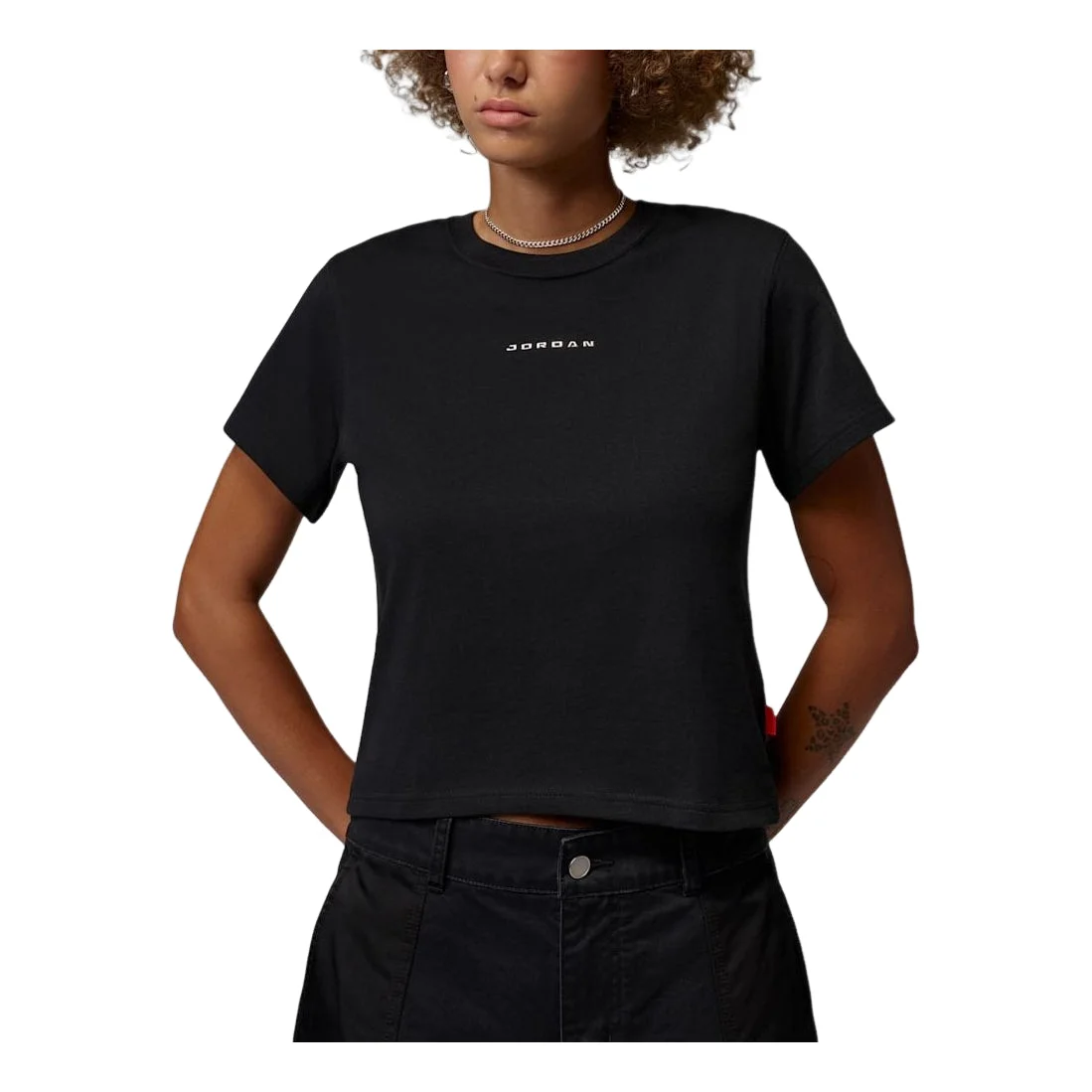 (WMNS) Air Jordan T-Shirt 'Black' IM7138-010 - 1
