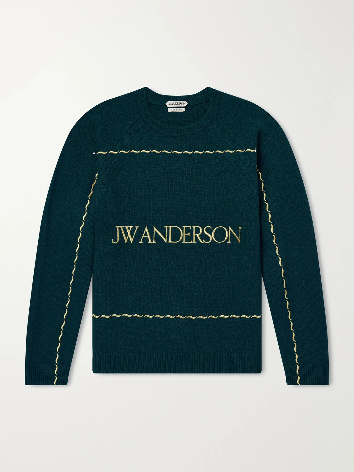 Logo-Embroidered Wool Sweater - 1