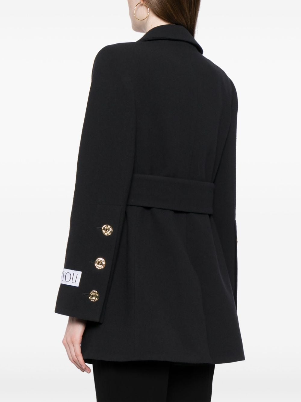 belted virgin-wool coat - 4