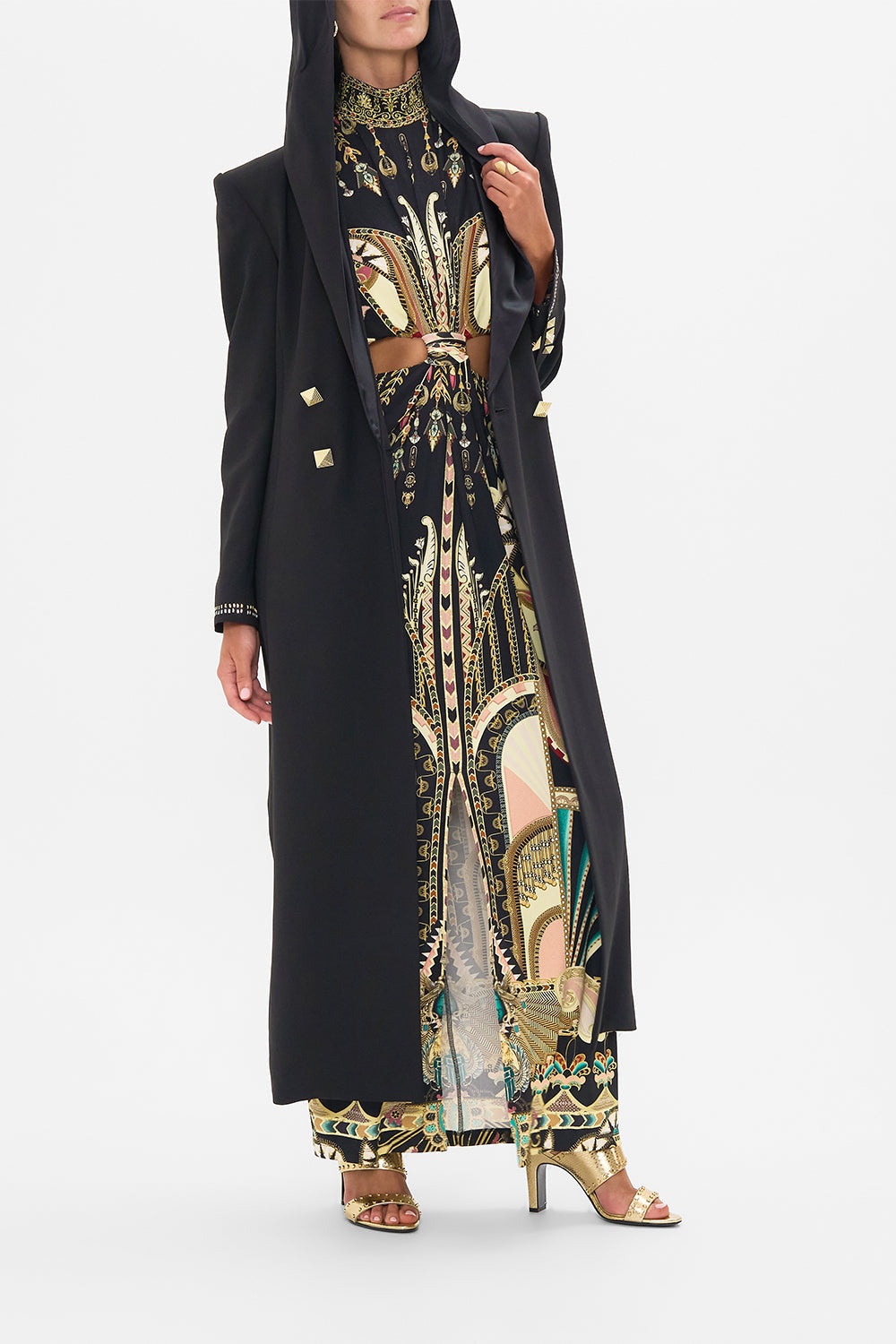 LONG COAT WITH HOOD - 7