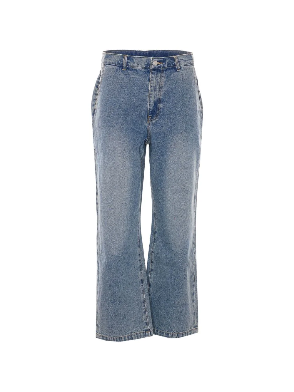straight slack jeans - 1