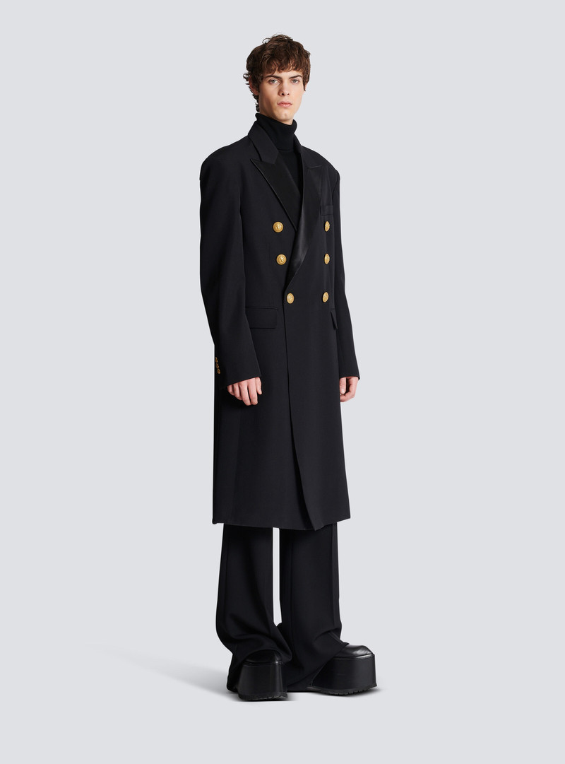 Long military-style coat 3