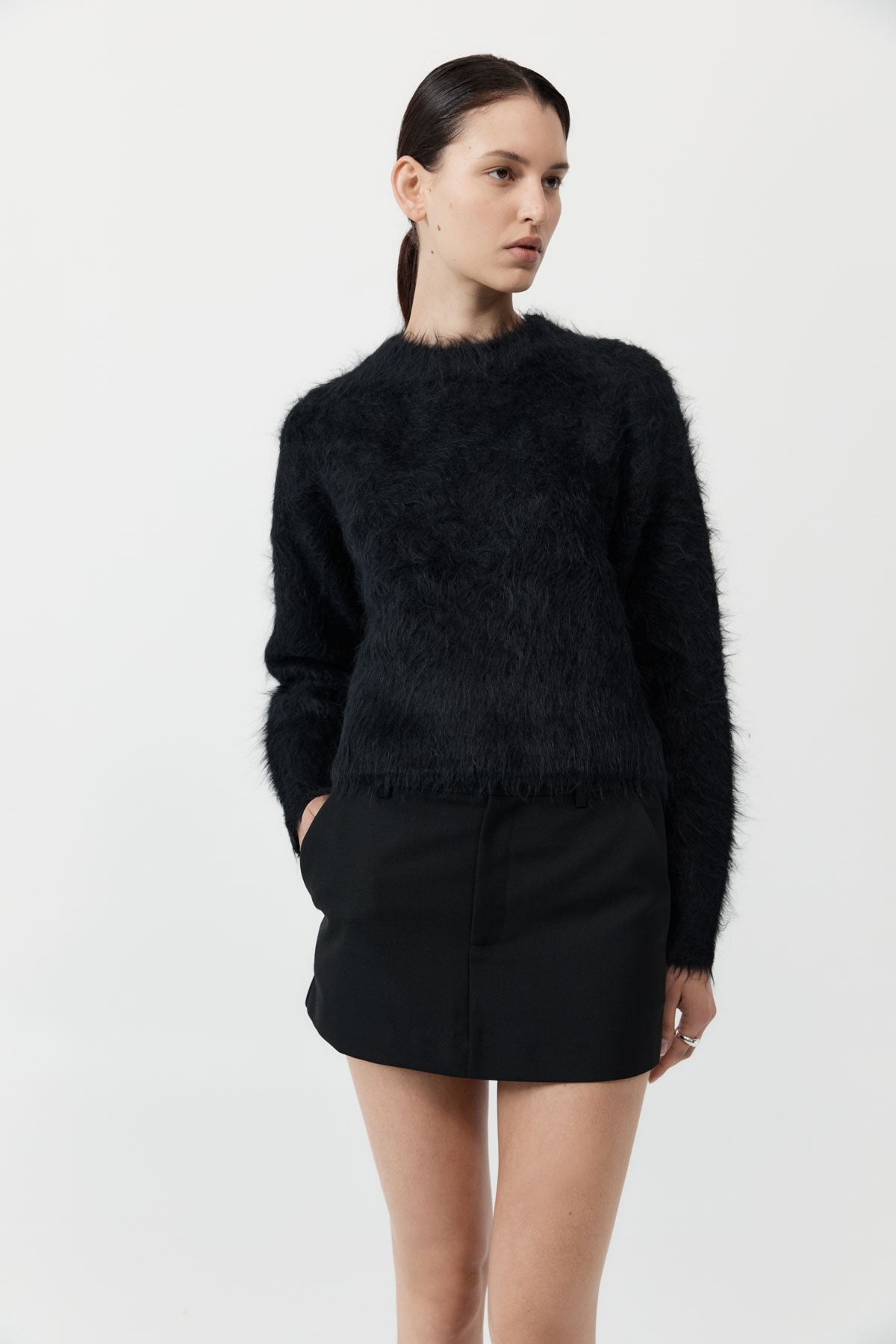 Alpaca Sweater - Black - 3