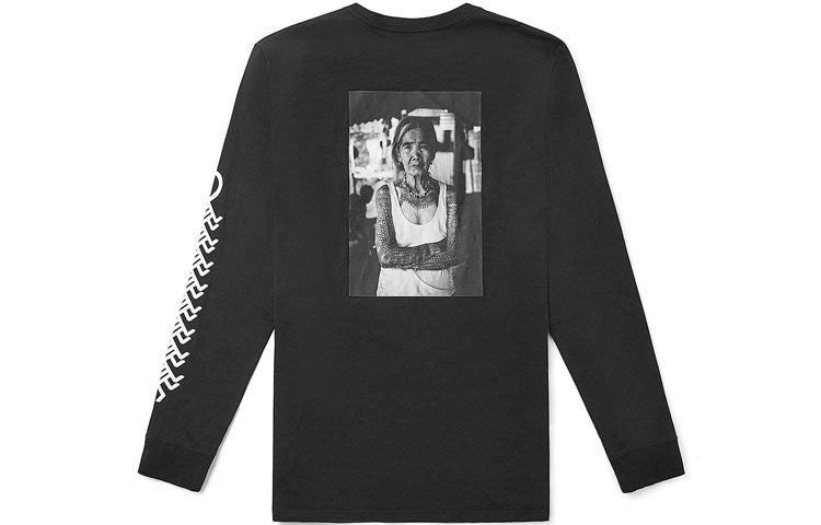 Vans OtwWhang Od Alphabet Character Printing Long Sleeves Couple Style Black VN0A4RAWBLK - 2